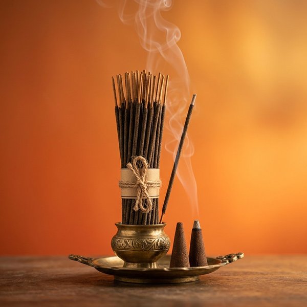 Premium incense sticks and agarbatti for pooja